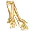 rekawiczki elegant metaliczne zlote guirca 44 cm