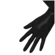 rekawiczki hollywood long czarne carnoval toys 46 cm