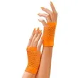 rekawiczki kabaretki neonowe lata 80 pomaranczowy widmann