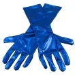 rekawiczki retro metaliczne niebieskie folat 40 cm