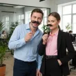 rekwizyty do zdjec na movember fotogadzety na patyczkach wasy czarne meksykanskie wasopad x6