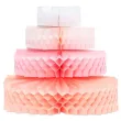 rozeta bibulowa stojaca honeycomb tort dekoracja na urodziny 23 cm
