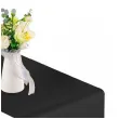 satyna gladka czarna partydeco 0 36 x 9 m