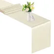 satyna gladka kremowa partydeco 0 36 x 9 m