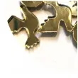 scrapki akrylowe golabki hostia ihs zlote lustrzane 50 mm 5 szt