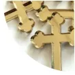 scrapki akrylowe krzyze gotyckie zlote lustrzane 30 mm 10 szt