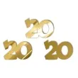 scrapki akrylowe liczba 20 mini zlote lustrzane 35x25 mm 3 szt