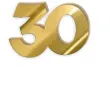 scrapki akrylowe liczba 30 mini zlote lustrzane 35x25 mm 3 szt