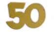 scrapki akrylowe liczba 50 mini zlote lustrzane 35x25 mm 3 szt
