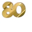 scrapki akrylowe liczba 80 mini zlote lustrzane 35x25 mm 3 szt