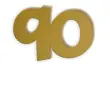 scrapki akrylowe liczba 90 mini zlote lustrzane 35x25 mm 3 szt