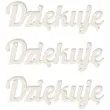 scrapki beermata napis dziekuje 80x25 mm 3 szt