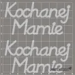 scrapki beermata napis kochanej mamie 85x42 mm 2 szt