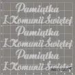 scrapki beermata napis pamiatka i komunii swietej 90x29 mm 3 szt