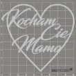 scrapki beermata napis serce kocham cie mamo 93x86 mm
