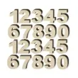 scrapki drewniane cyferki 3 cm 20 szt