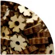 scrapki drewniane kwiatki 10 mm 3 mm 100 szt