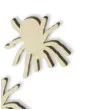 scrapki drewniane pajaki tarantule 33 mm 5 szt