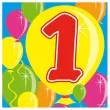 serwetki 1 balloons 25 cm folat 20 szt
