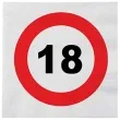 serwetki 18 traffic birthday 33 cm funny fashion 16 szt