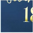 serwetki 18 urodziny happy birthday 18 granatowe partypal 33 cm 10 szt