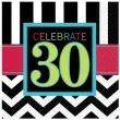 serwetki 30 urodziny chevron birthday 33 cm 16 szt