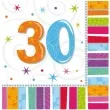 serwetki 30 urodziny radiant birthday amscan 33 cm 16 szt