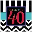 serwetki 40 urodziny chevron birthday 33 cm 16 szt
