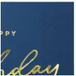 serwetki 40 urodziny happy birthday 40 granatowe partypal 33 cm 10 szt