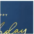 serwetki 60 urodziny happy birthday 60 granatowe partypal 33 cm 10 szt