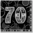 serwetki 70 glitz black 33 cm unique 16 szt