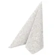 serwetki airlaid barokowe listki srebrny bialy paw 40 cm 50 szt