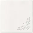 serwetki airlaid elegancki ornament srebrne 40 cm 50 szt