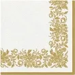 serwetki airlaid ornament zlote paw 40 cm 50 szt