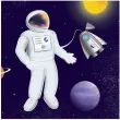 serwetki astronauta w kosmosie amscan 33 cm 16 szt