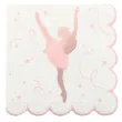 serwetki balerina bialo rozowe santex 25 cm 20 szt