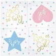 serwetki boy or girl biale partydeco 33 cm 20 szt