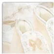 serwetki chrzest buciki ecru maki 33 cm 20 szt