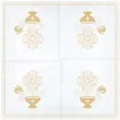 serwetki chrzest swiety zloty biale partydeco 33 cm 20 szt