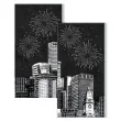 serwetki city fireworks czarne paw 33 cm 16 szt