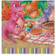 serwetki dinozaury na pikniku maki 33 cm 20 szt