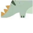 serwetki dinozaury triceratops zielony partydeco 33 cm 12 szt