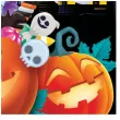 serwetki dynie i duchy halloween guirca 33 cm 12 szt