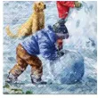 serwetki dzieci lepiace balwana kolorowe paw 33 cm 20 szt