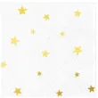 serwetki gwiazdki zlote biale partypal 33x33 cm 10 szt