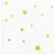 serwetki gwiazdki zlote biale partypal 33x33 cm 10 szt