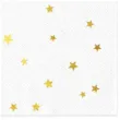 serwetki gwiazdki zlote biale partypal 33x33 cm 10 szt