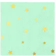 serwetki gwiazdki zlote mietowe partypal 33x33 cm 10 szt