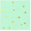 serwetki gwiazdki zlote mietowe partypal 33x33 cm 10 szt