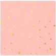 serwetki gwiazdki zlote rozowe partypal 33x33 cm 10 szt